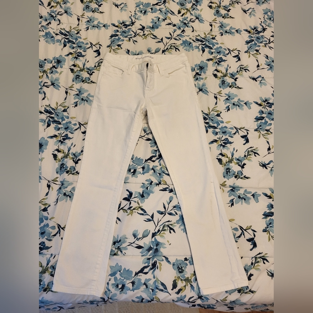 Banana Republic White Skinny Jeans